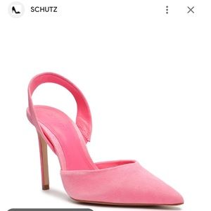 SCHUTZ LOU SUEDE SLINGBACK